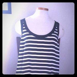 Express brand sleeveless striped top